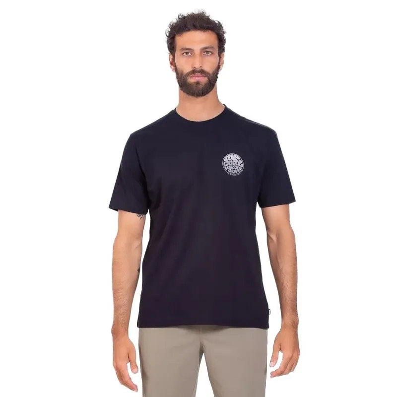 Camiseta Rip Curl Icon Gradient Preto Masculino