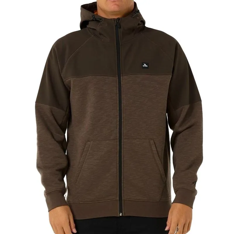 Moletom Rip Curl Aberto Anti Series Viral WT25 Deep Rock GG / marrom