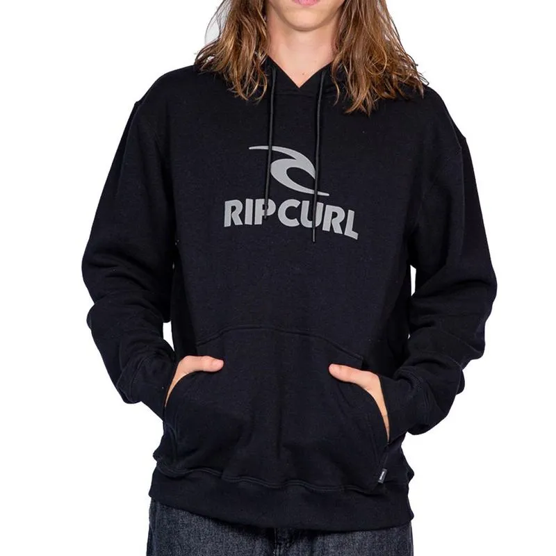 Moletom Rip Curl Canguru Puff Icon Logo WT25 Masculino Black P / preto