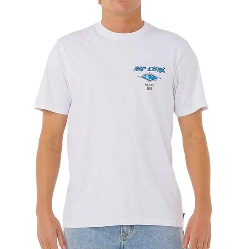Camiseta Rip Curl Fade Out Icon Art Big WT25 Masculina White 2G / branco