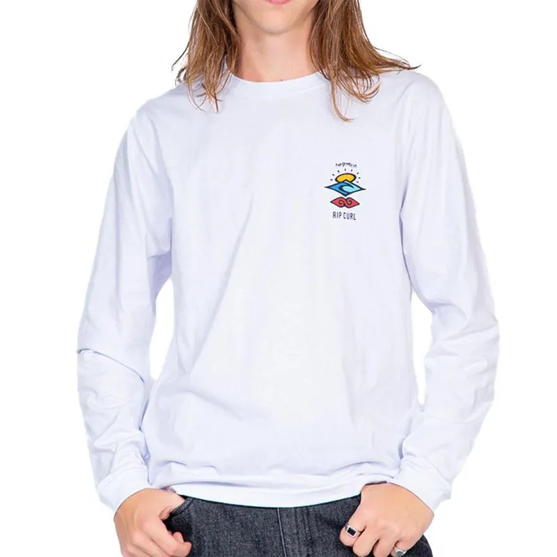 Camiseta Rip Curl Manga Longa Search Icon WT25 White M / branco