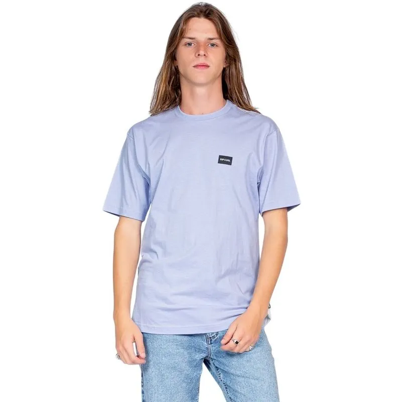 Camiseta Rip Curl Brand Label Azul Claro Masculina M / Azul