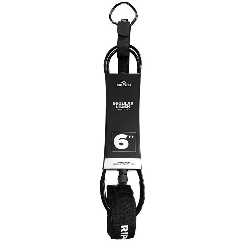 Leash Rip Curl 6.0 Reg Leash Surf Grip Black