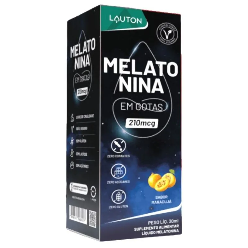 Melatonina Premium em Gotas - 30ml - Lauton - Maracujá