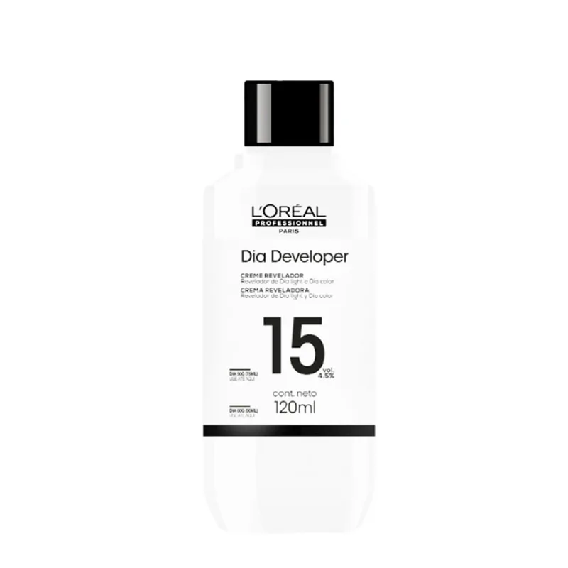 Emulsão Reveladora L'Oréal Professionnel Dia Developer 15 Volumes 120ml 15 Volumes