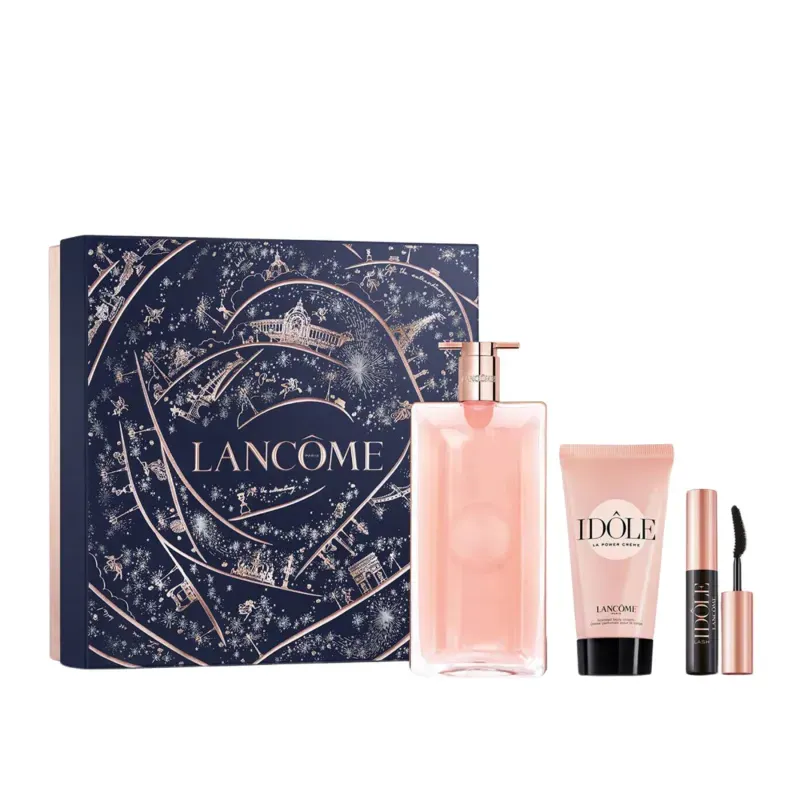 Coffret Lancôme Idôle Perfume + Loção Corporal + Máscara