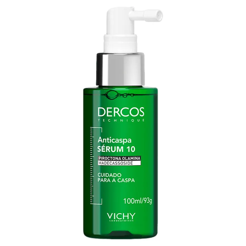 Sérum Anticaspa Dercos 10 Verde Translúcido 100ml Spray Vichy Sérum 10 Anticaspa Vichy Dercos Frasco 100ml Spray