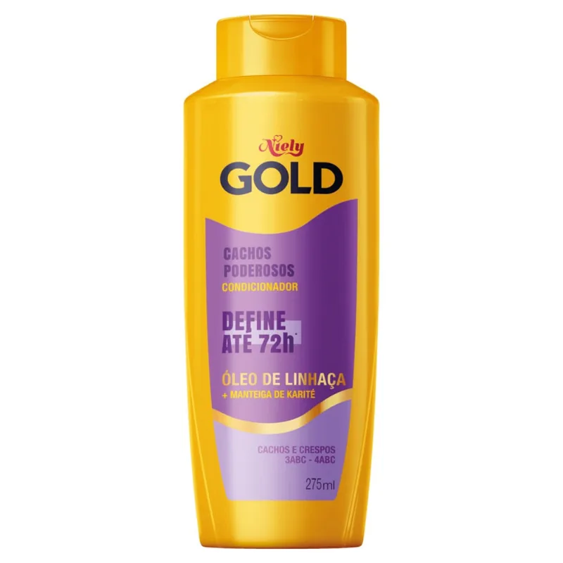 Condicionador Niely Gold Cachos Poderosos 275ml COND NIELY GOLD CACHOS 275ML