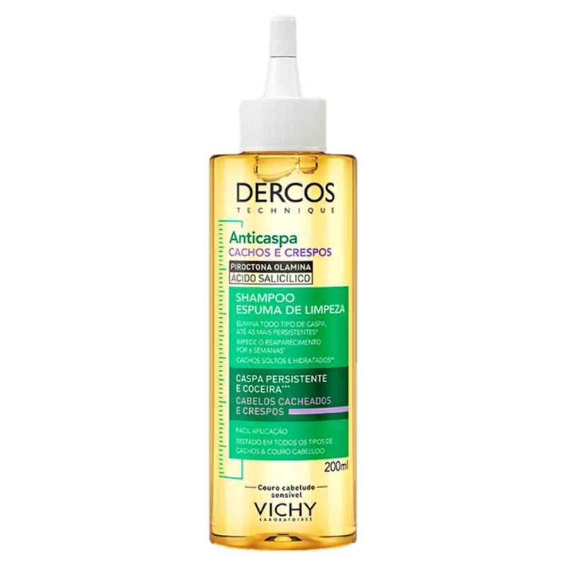 Vichy Dercos Shampoo Anticaspa Cacheados e Crespos - 200ml
