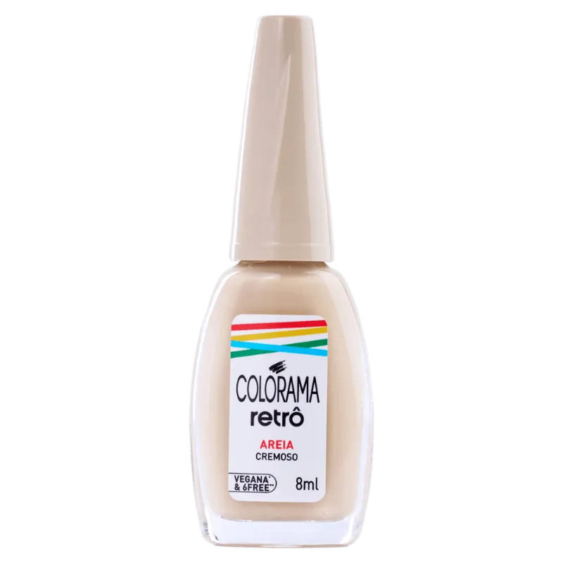 Esmalte Cremoso Colorama Retrô Areia 8ml LOREAL COLORAMA Esmalte Cremoso Areia Colorama Retrô - 8ml