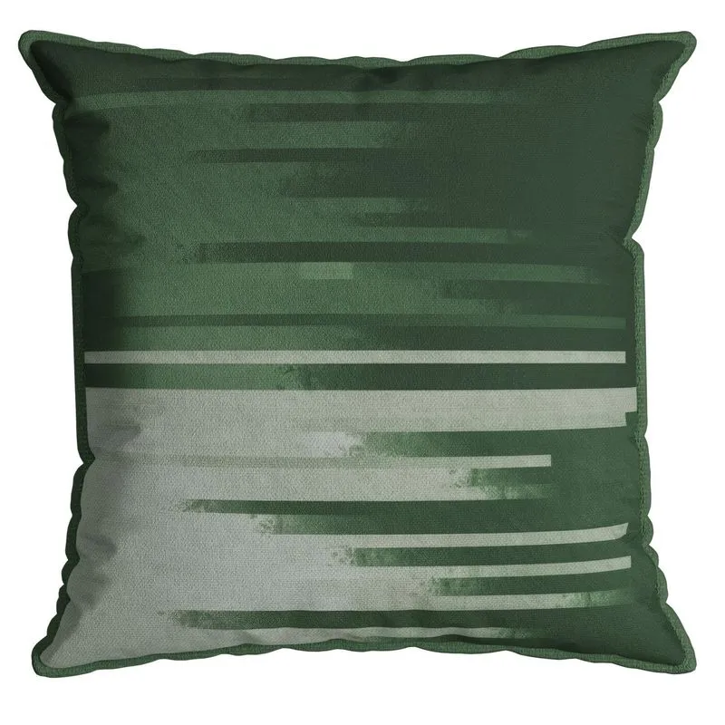 Capa Velveteen 792 Com Cordone 43 Cm X 43 Cm Verde / Branca