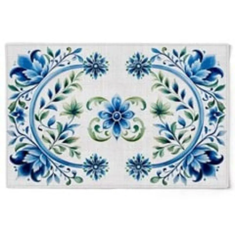 Jogo Americano Floral Blue 48x31,5cm 2und 531140 Belchior