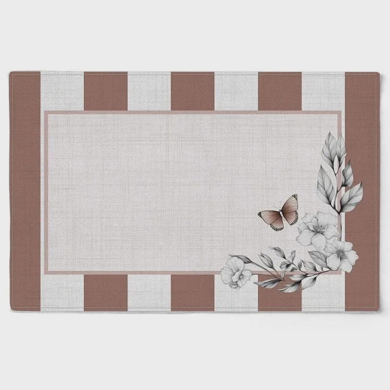 Kit 2 Jogo Americano Floral com Hidrorrepelência 48x31cm