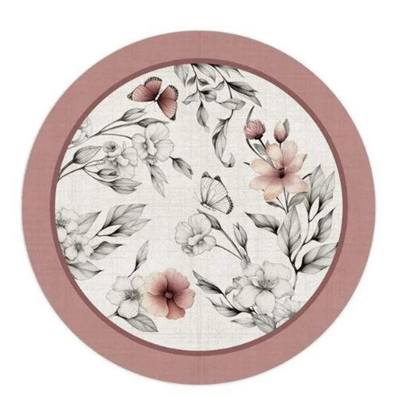 Capa De Sousplat Jardim Secreto 534232 C/2Und Diâmetro 35Cm