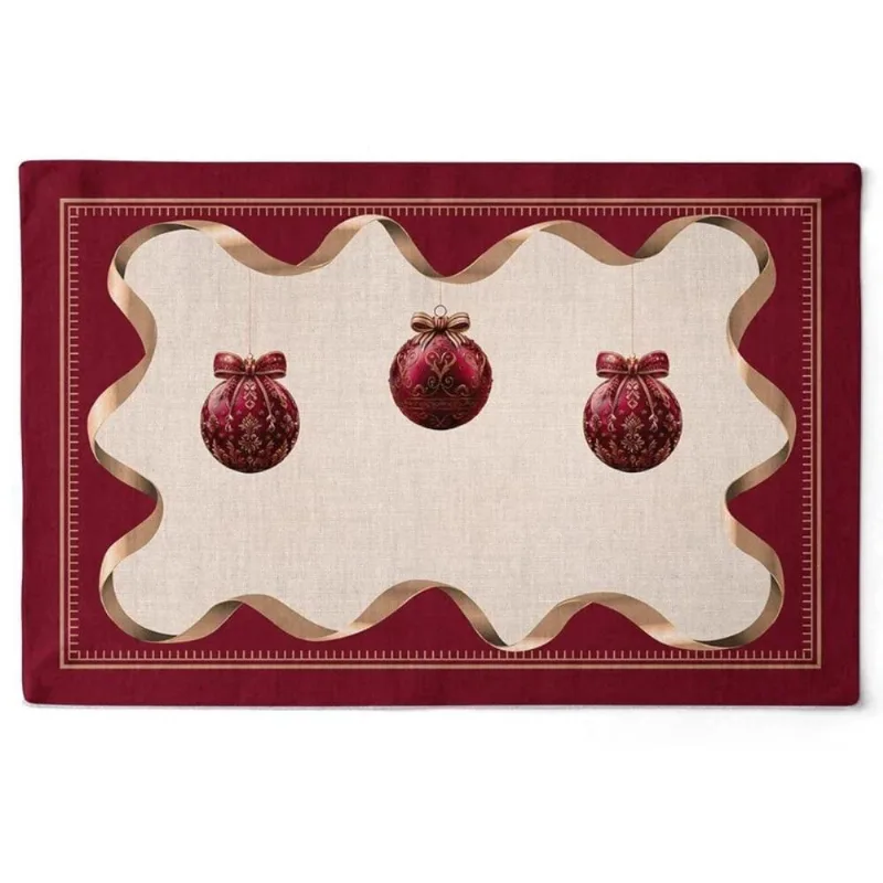 Jogo Americano Natalino Natal Radiante 48X30,5Cm 2Und 535057