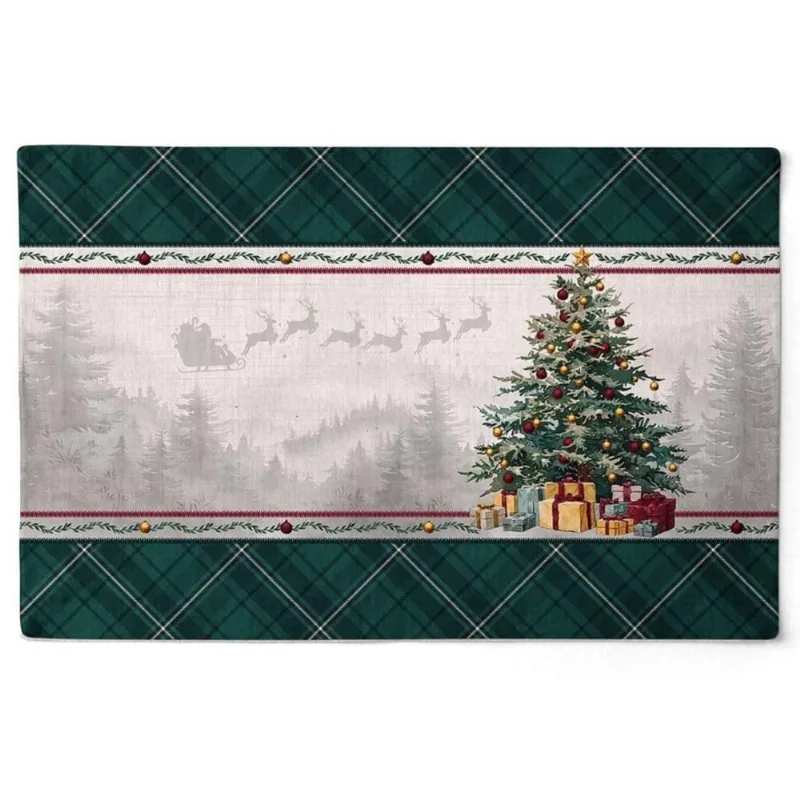 Jogo Americano Natalino Travessia Festiva 48X30,5Cm 2Und