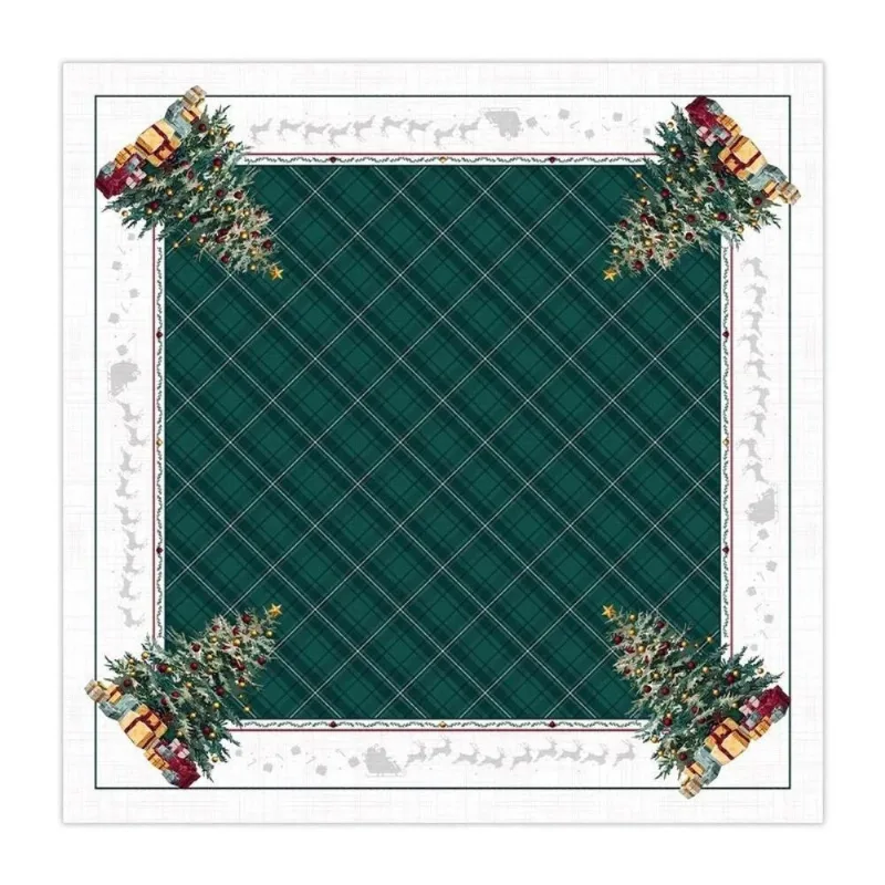 Toalha De Mesa Natalina Travessia Festiva 1,40X140Cm 197035