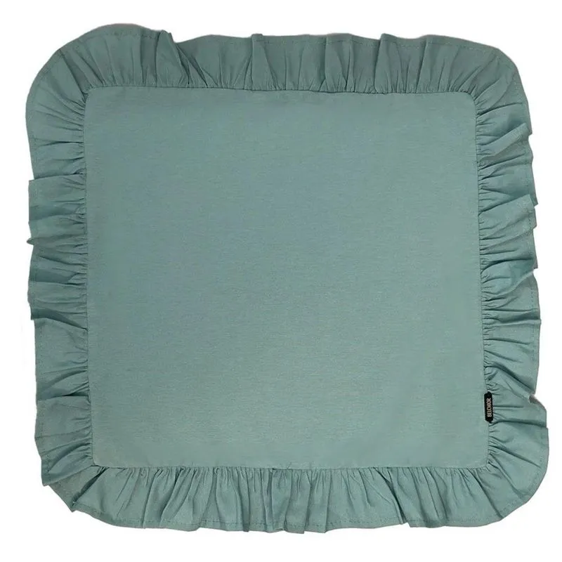 Guardanapo Com Babado Verde Balsamo 146 40cm Com 2unid