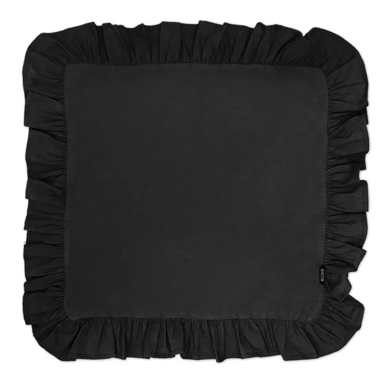Guardanapo Com Babado Preto 148 40cm Com 2unid