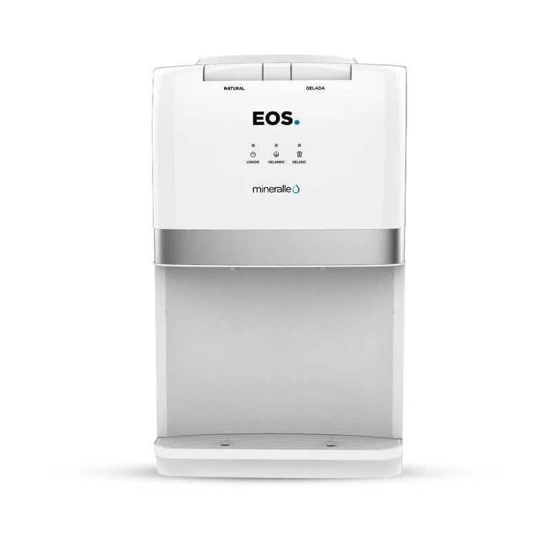 Bebedouro de Mesa para Garrafão eos Mineralle com Compressor Branco EBC04B 110V