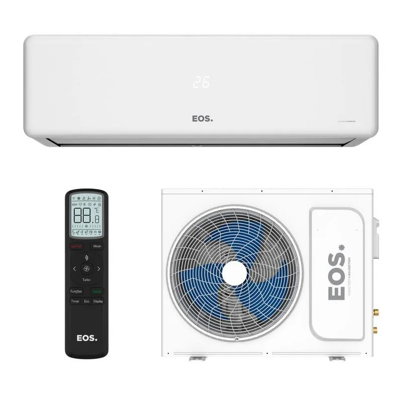 Ar-Condicionado Split Inverter 18000 BTUs eos Master Comfort High Wall Quente e Frio EASM18001IQI/EASM18001IQE 220V