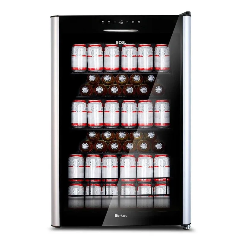 Cervejeira eos Bierhaus 115 Litros Frost Free com Compressor Porta de Vidro e Acabamento em Inox ECE131 110V