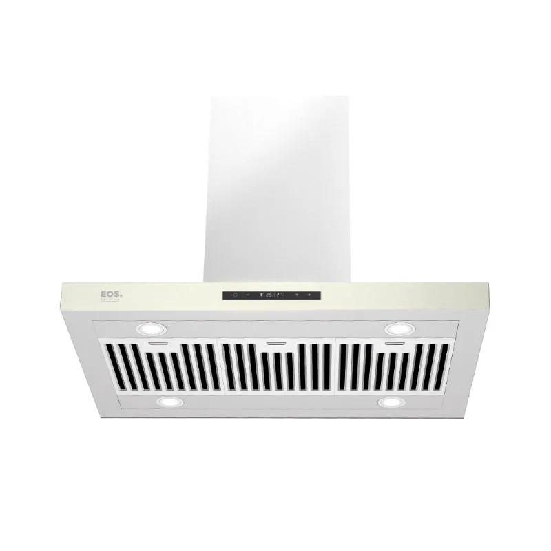 Coifa e Depurador de Ilha eos 90cm Maxxi Air Digital Touch Tipo T em Inox EPCO90ITD 220V