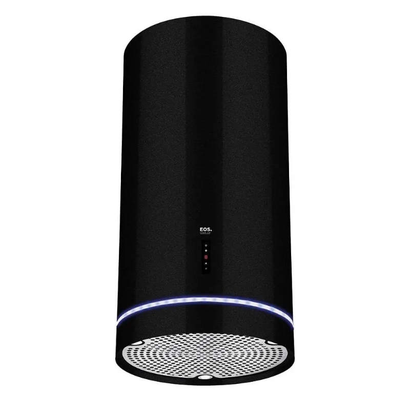 Coifa e Depurador de Ilha EOS 35cm Premium Redonda Preto Inox EPCO40IRDP 220V