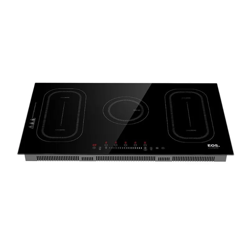 Cooktop de Indução Cinco Bocas eos Freezone Due 9500W Preto ECI05EPF 220V