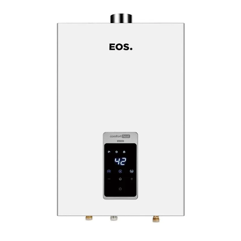 Aquecedor de Água a Gás eos Digital 16 Litros (Gás Liquefeito de Petróleo) Exaustão Forçada Branco EAQ160GD Bivolt