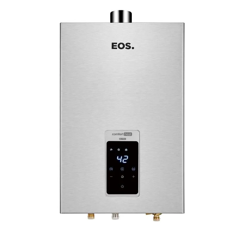 Aquecedor de Água a Gás EOS Digital 20 Litros (Gás Liquefeito de Petróleo) Exaustão Forçada Inox EAQ200GDS Bivolt