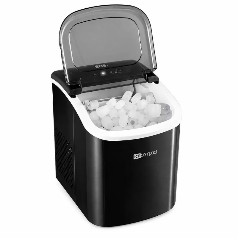 Máquina De Gelo Eos Emg06p 12kg Ice Compact Inox All Black 110v - EOS