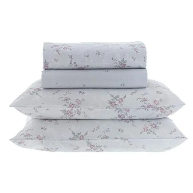 Jogo De Cama Solteiro New Innovi 180 Fios Fenicie Kacyumara