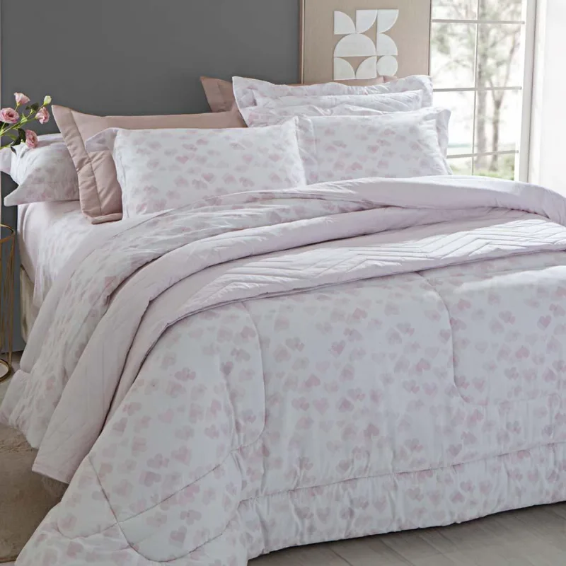 Edredom Queen 200 Fios Vintage Loves - Kacyumara