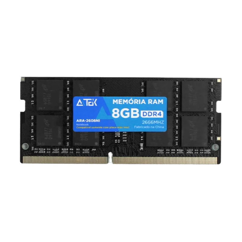 Memória ram Gamer Notebook Intel DDR4 8GB 2666MHz