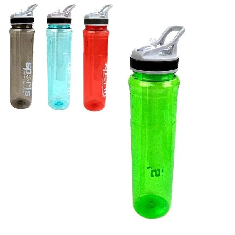 Garrafa De Plástico 800ml Squeeze Sport Color - Tudo Em Caixa
