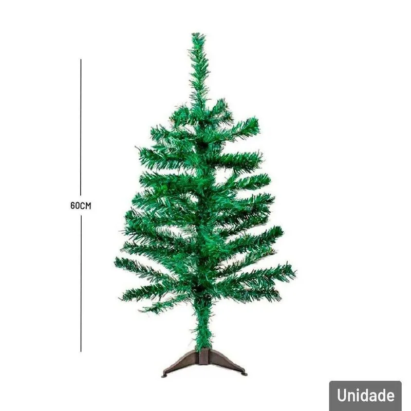 Árvore Verde 60cm 50 Galhos Natal - Tudo Em Caixa