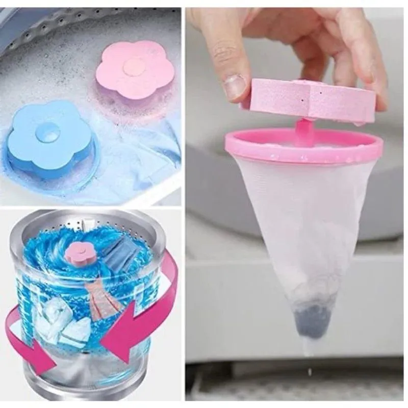 Coletor De Pelos Para Máquina De Lavar Flor Color Flutuante Espuma E PP Polipropileno Reutilizável
