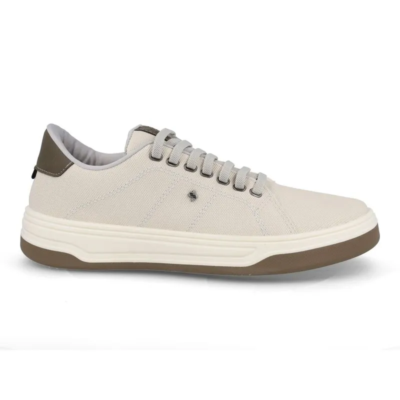 Sapatênis Cazzac Couro Masculino Branco Off NATURAL - 43
