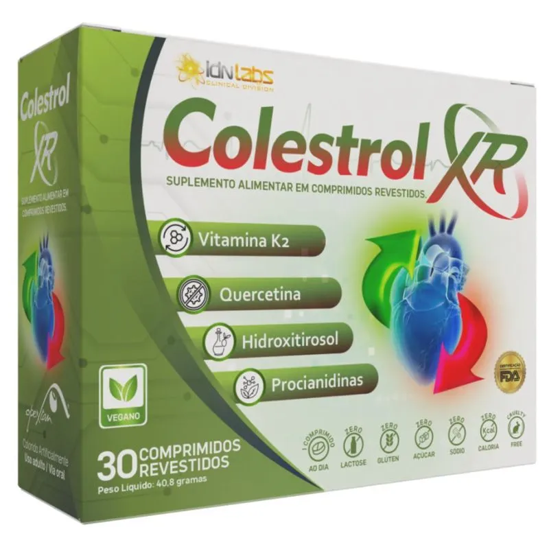 Colestrol Xr Antioxidante Saúde Do Coração C/30 Cpr Idn