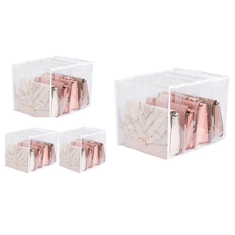 4 Colmeia Organizadora Gaveta Bolsa Lençol 4 Nichos 40x30x30