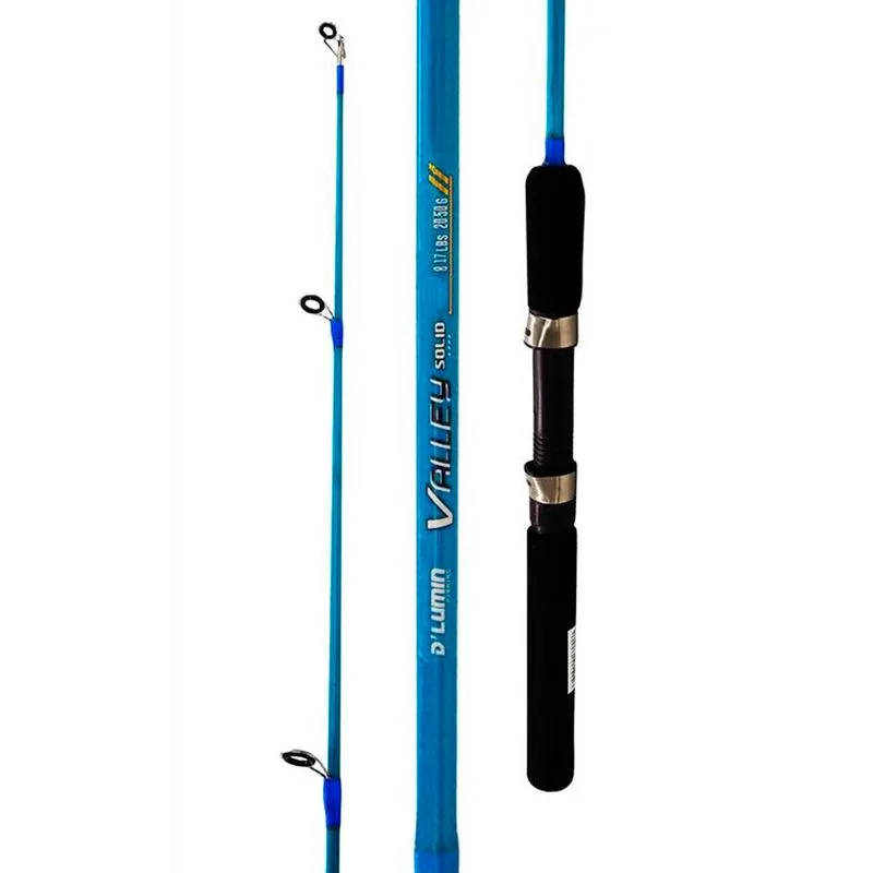 Vara Deyu Valley Sfs1451l Azul 1,45m 4'8" 6-12lbs Inteiriça Fibra De Vidro Maciça