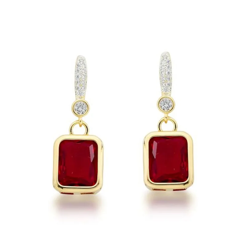 Brinco Festa Colors Banhado Ouro 18k Vermelha - Atraktiva Joias