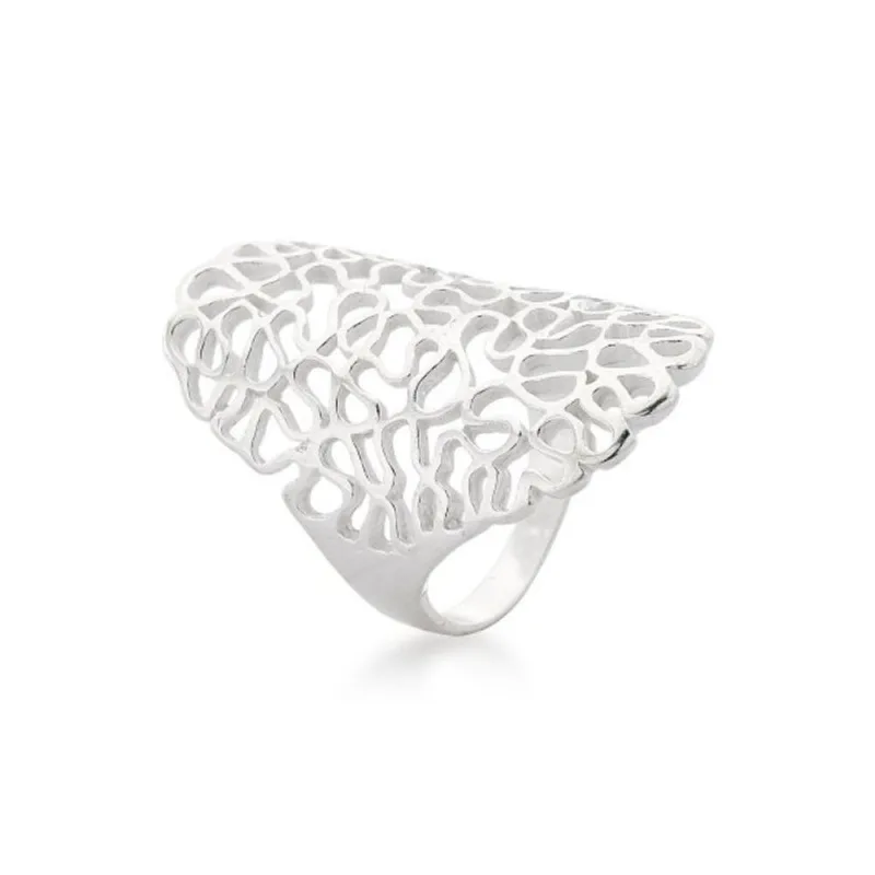 Anel Feminino Arabesco Prata 925 17 / Prata - Atraktiva Joias