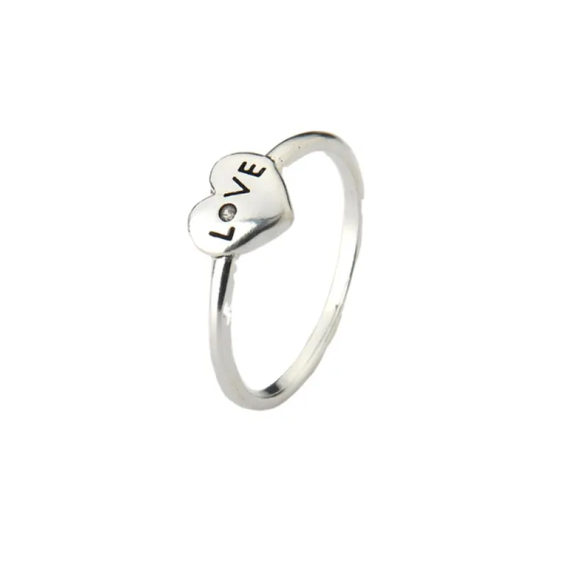 Anel Minimalista Love em Prata 925 22 / Prata - Atraktiva Joias