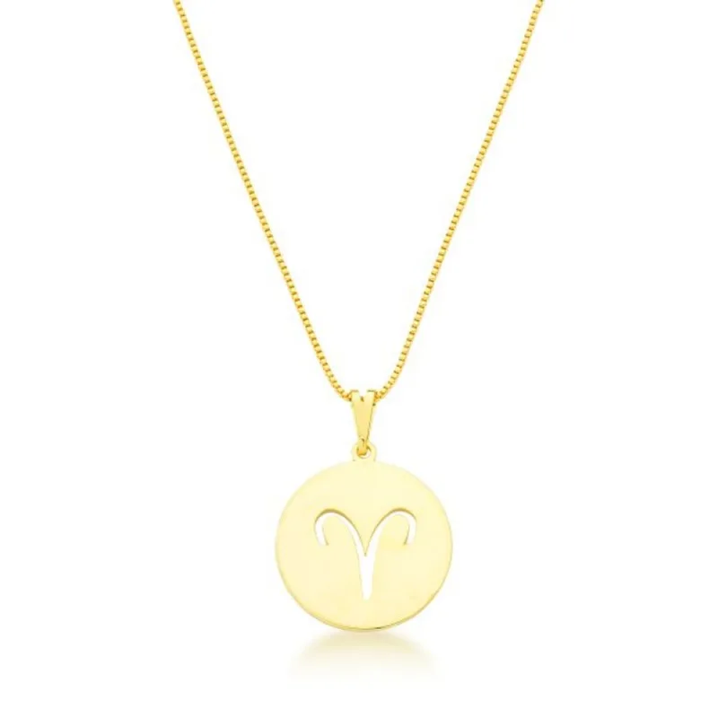 Colar de Signos Banhado a Ouro 18k - Atraktiva Joias
