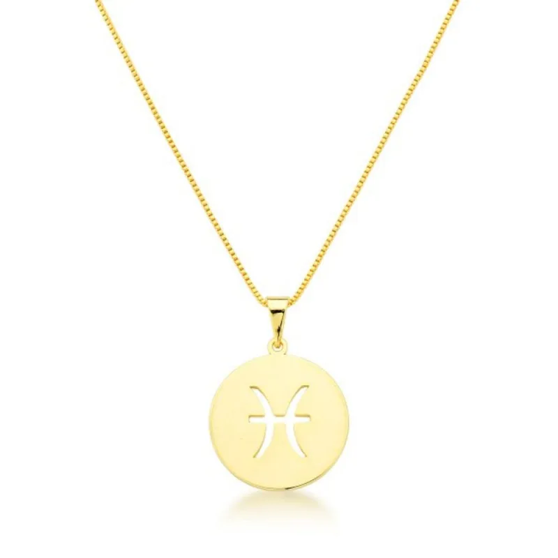 Colar de Signos Banhado a Ouro 18k