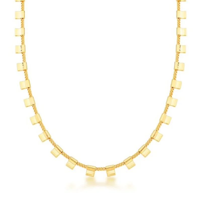 Colar Choker Canutilhos Banhado a Ouro 18k 32cm / Dourado - Atraktiva Joias
