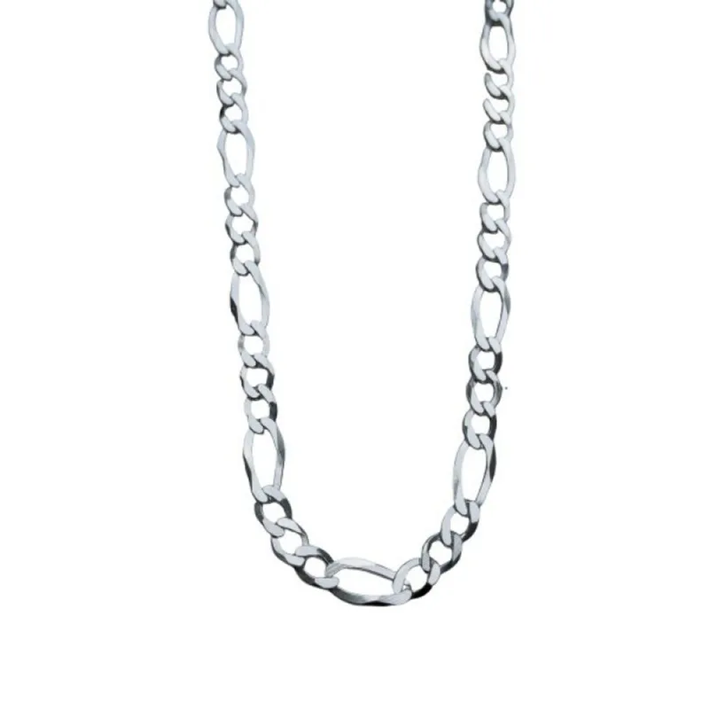 Corrente Italiana Com Elos 3x1 Prata 925 4mm 70cm / Prata - Atraktiva Joias