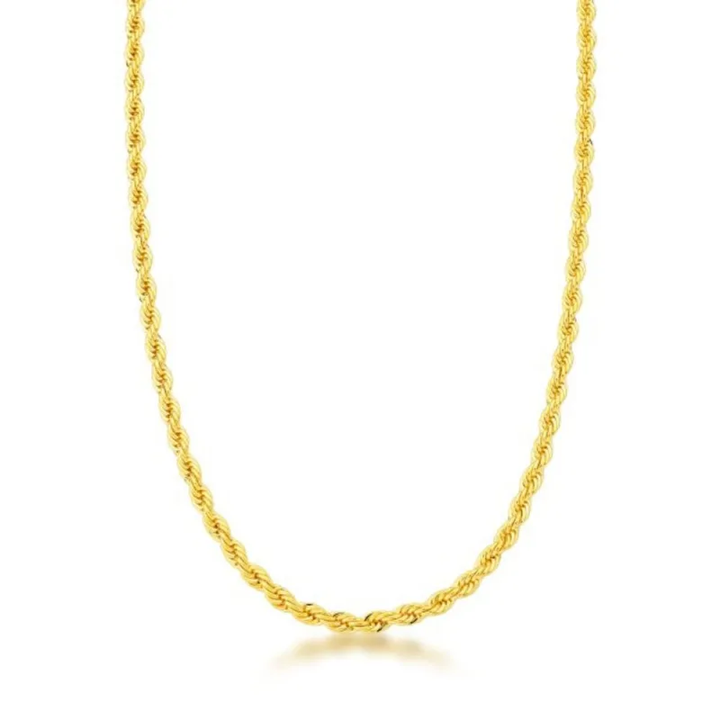 Corrente Cordão Baiano Banhado a Ouro 18k 45cm / Dourado - Atraktiva Joias